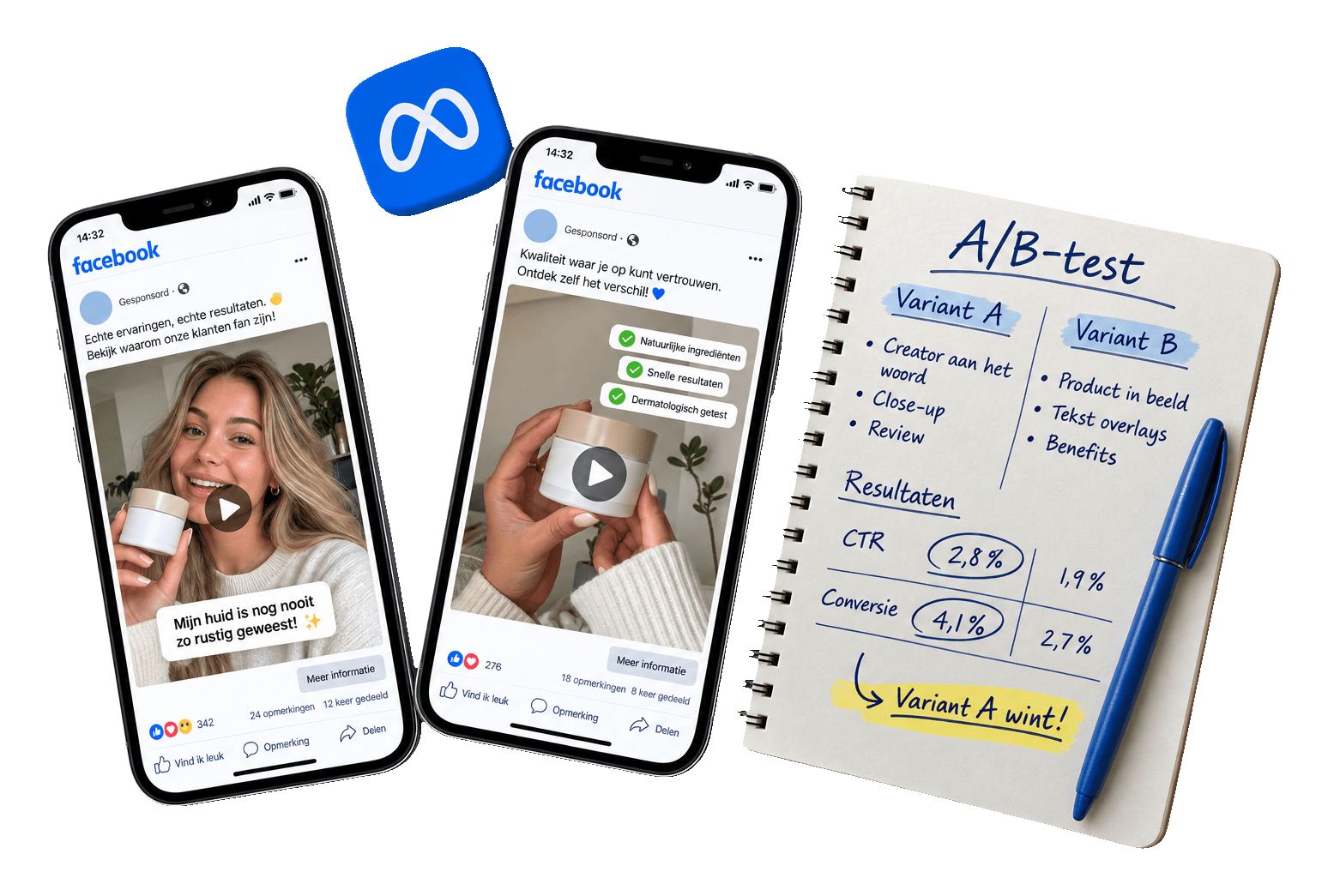UGC-creative A/B-testen voor Facebook Ads: Jouw Gids
