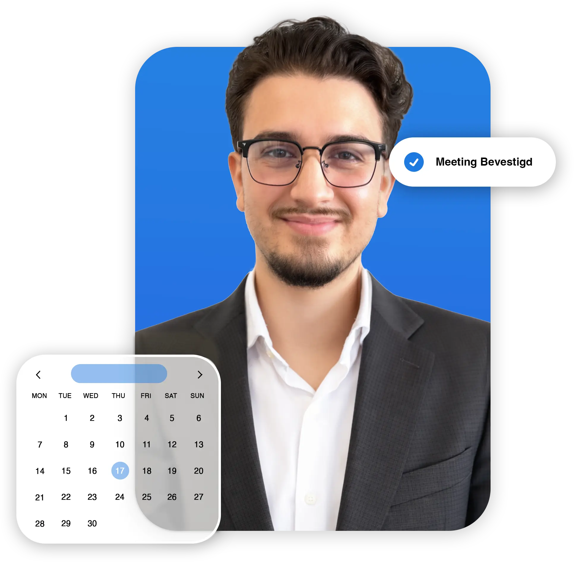 Kalender om een demo te boeken met een contactpersoon van UGC.NL